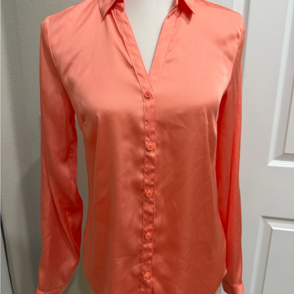 The Limited Vibrant Coral Button-Down Shirt